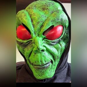 Green Alien Mask & Hood